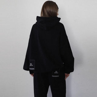 Letter graphic oversized hoodie