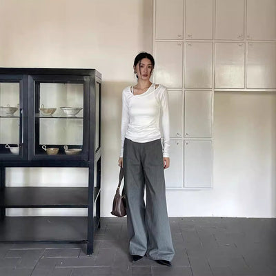Casual Wide-leg Pants