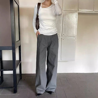 Casual Wide-leg Pants