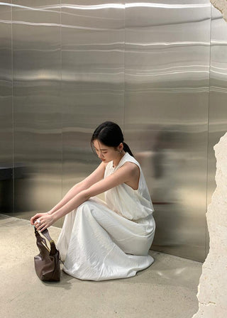 Two-piece sleeveless skirt set