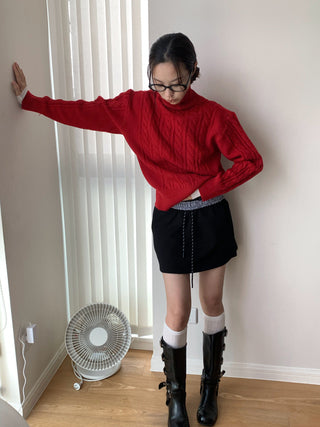 Korea Turtleneck Knitted Sweater
