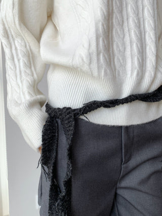 Korean high collar knitted sweater