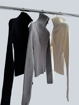 Half-Zip Turtleneck Sweater