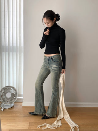 Half-Zip Turtleneck Sweater