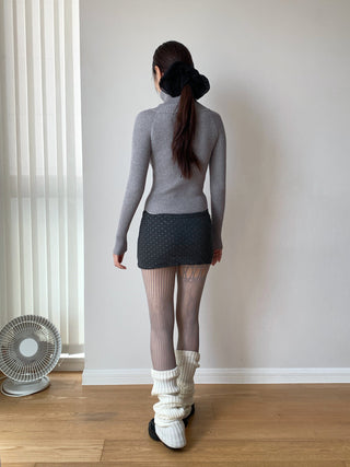 Half-Zip Turtleneck Sweater