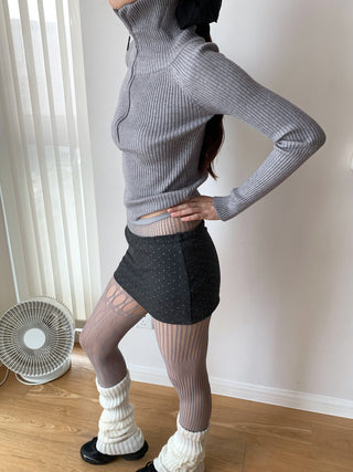 Half-Zip Turtleneck Sweater