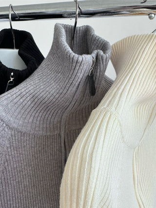Half-Zip Turtleneck Sweater