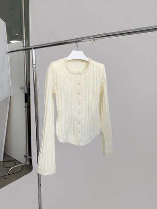 Korea fur Knitted Cardigan