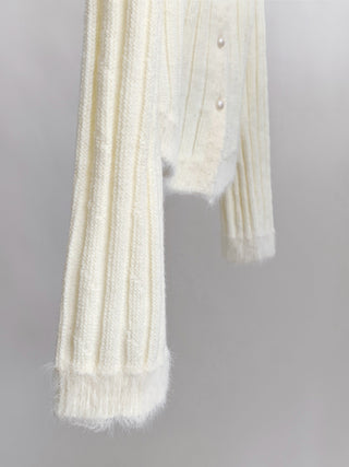Korea fur Knitted Cardigan
