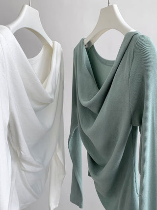 one-shoulder slim-fit top