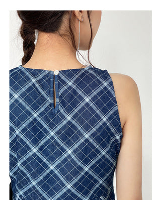 Pleated Waist Slit Top