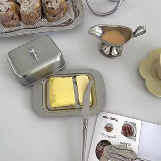 Stainless Steel French Butter Dish