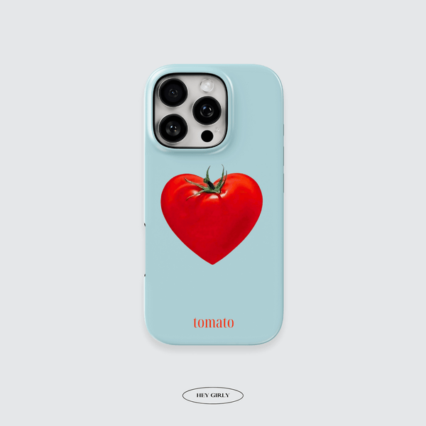 Blue Tomato Heart iPhone Case