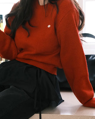 [U-neck/V-neck] 2 types of standard basic knitwear
