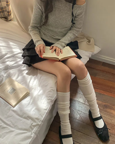 Oversized knee socks