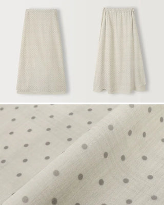 Layered polka dot skirt