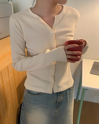 (4 colors) Spun Rib Cardigan