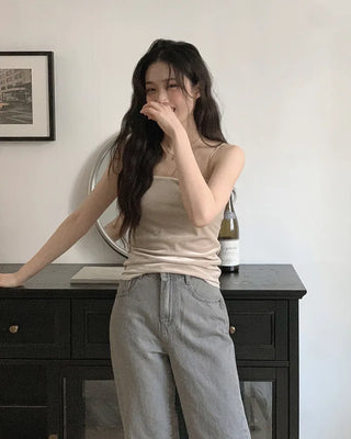 (basic/long) Straight denim pants - 4 sizes