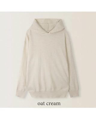 Loose-fit hooded knit