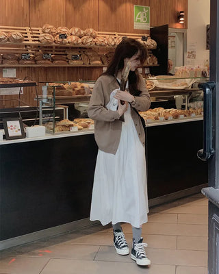 Loose-fit round cardigan