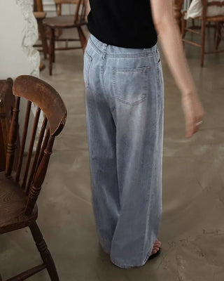 Summer wide denim pants