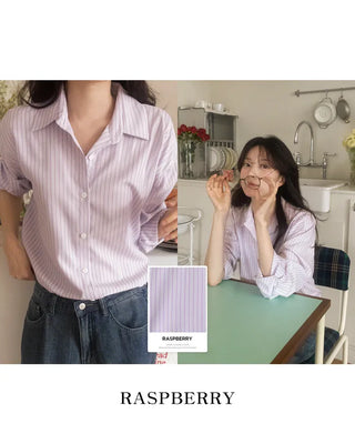 Classic striped border shirt