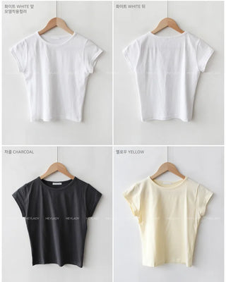 (9 colors!) Modal color short-sleeved T-shirt