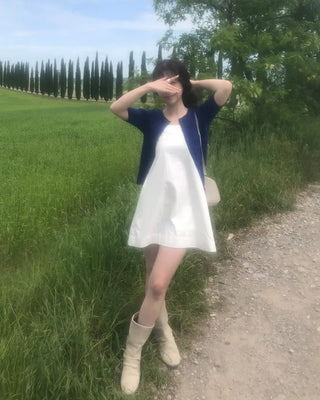 Flat bustier dress