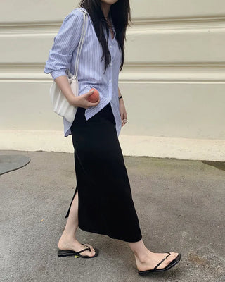 Cotton long skirt