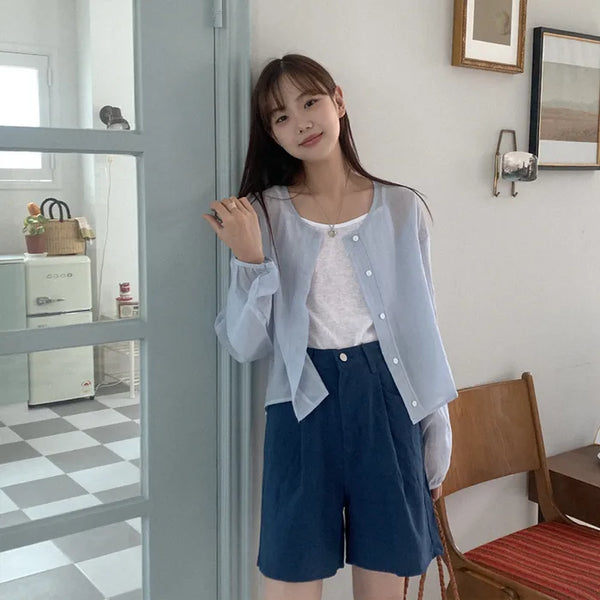[SET] Blouse + Sleeveless Set