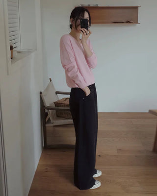 (100% cashmere) 2 types of cashmere knit
