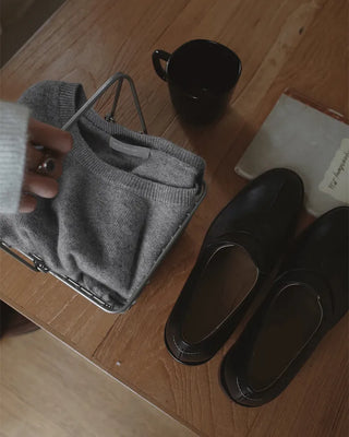 (100% cashmere) 2 types of cashmere knit