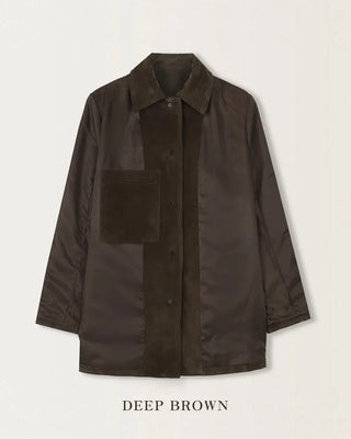 Leather suede jacket