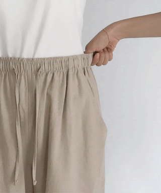 Wood Linen Wide Pants - 6 Colors