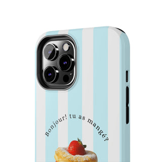 French Patisserie Striped iPhone Case