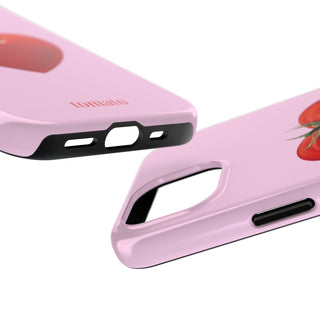 Pink Tomato Heart iPhone Case