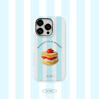 French Patisserie Striped iPhone Case