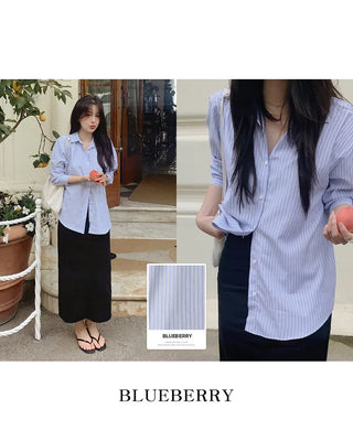 Classic striped border shirt