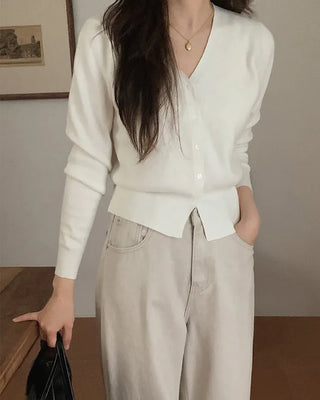 (9 colors) Washable fluffy knit cardigan