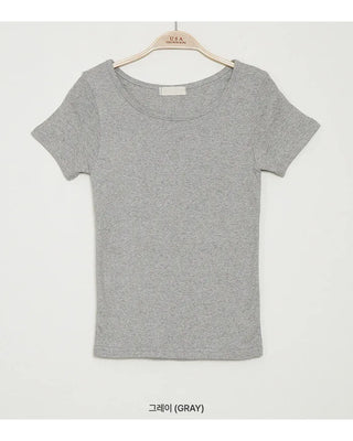 Daily Slim Round Basic Short-Sleeve T-Shirt