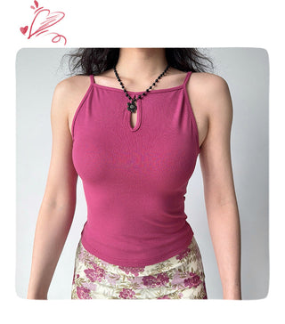 cutout solid camisole