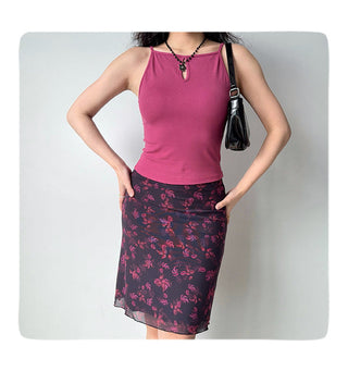 cutout solid camisole