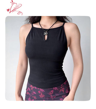 cutout solid camisole