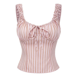 lace striped Top