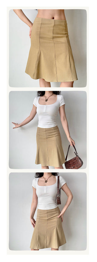 fishtail A-line skirt