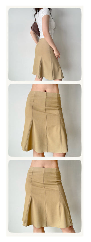 fishtail A-line skirt