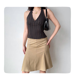 fishtail A-line skirt