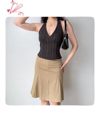 backless halter camisole
