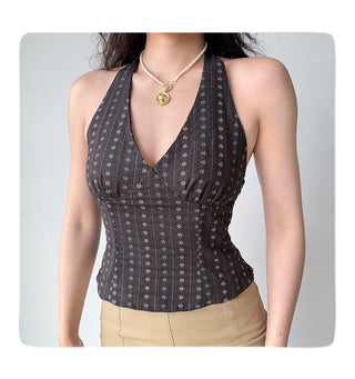 backless halter camisole