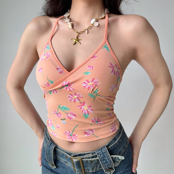 print halter top